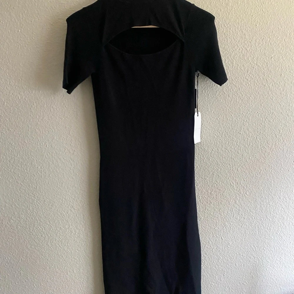 Leith Cut Out Stretch MIDI Dress - Picture 4 of 14